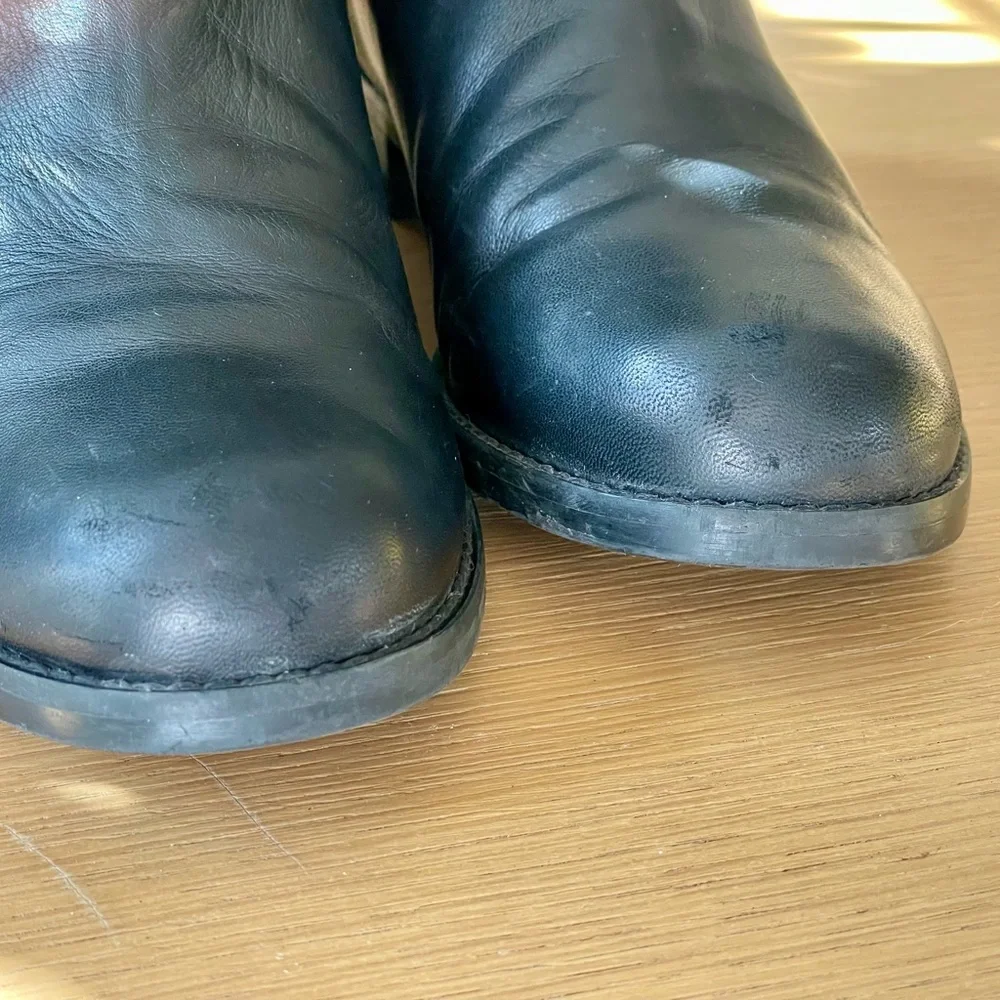STUART WEITZMAN 5050 NAPPA LEATHER BACK STRETCH OTK BOOTS SIZE 11